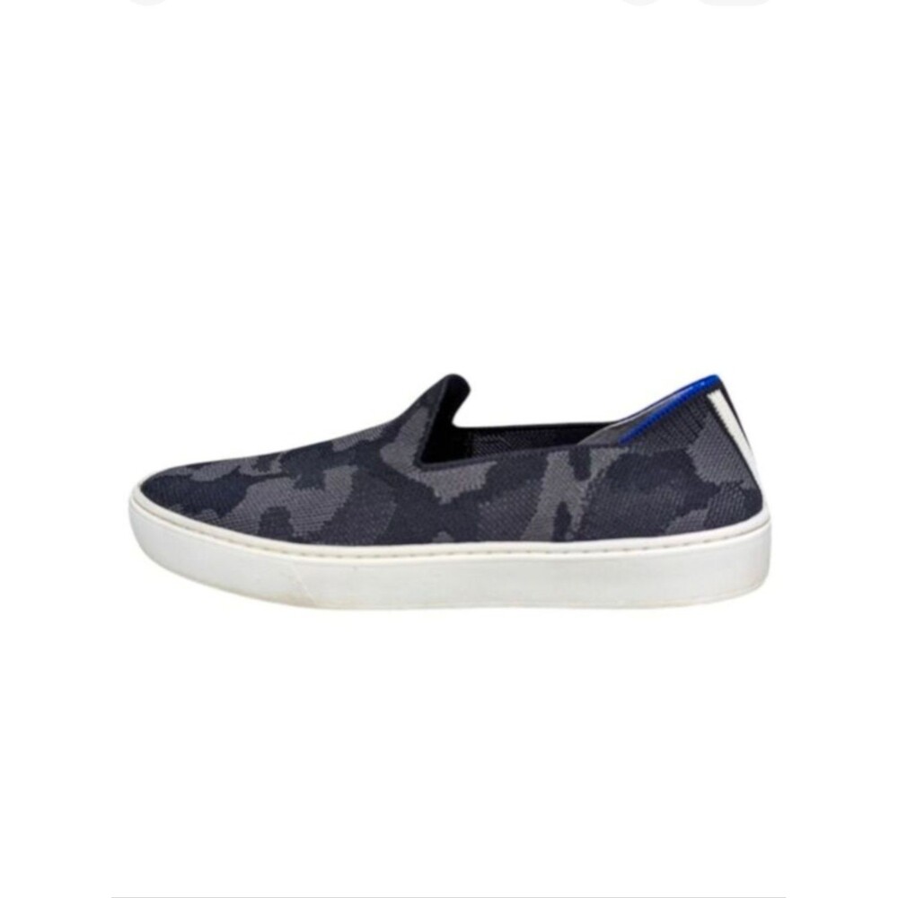 Rothy's The Original Slip On Sneaker Slipon Gray Camo Camouflage Size 8